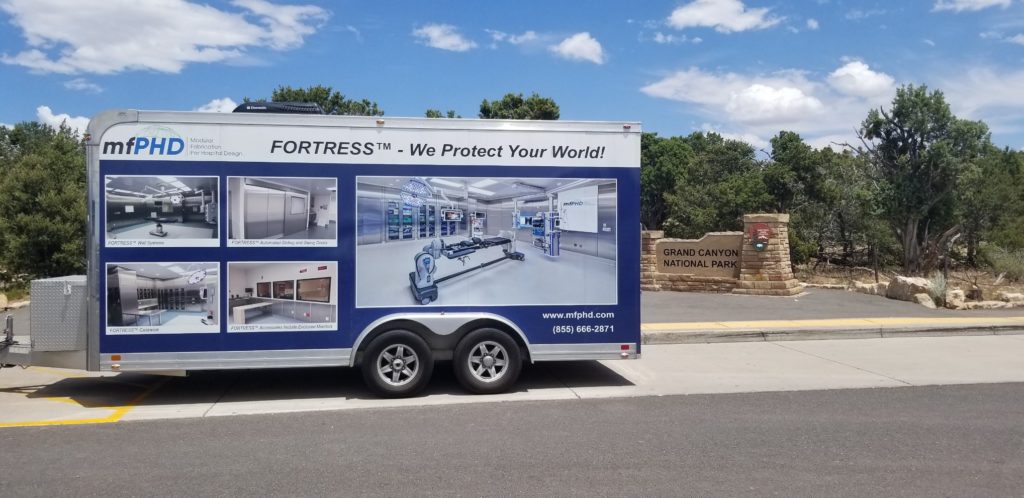 mfPHD mobile showroom at the Grand Canyon